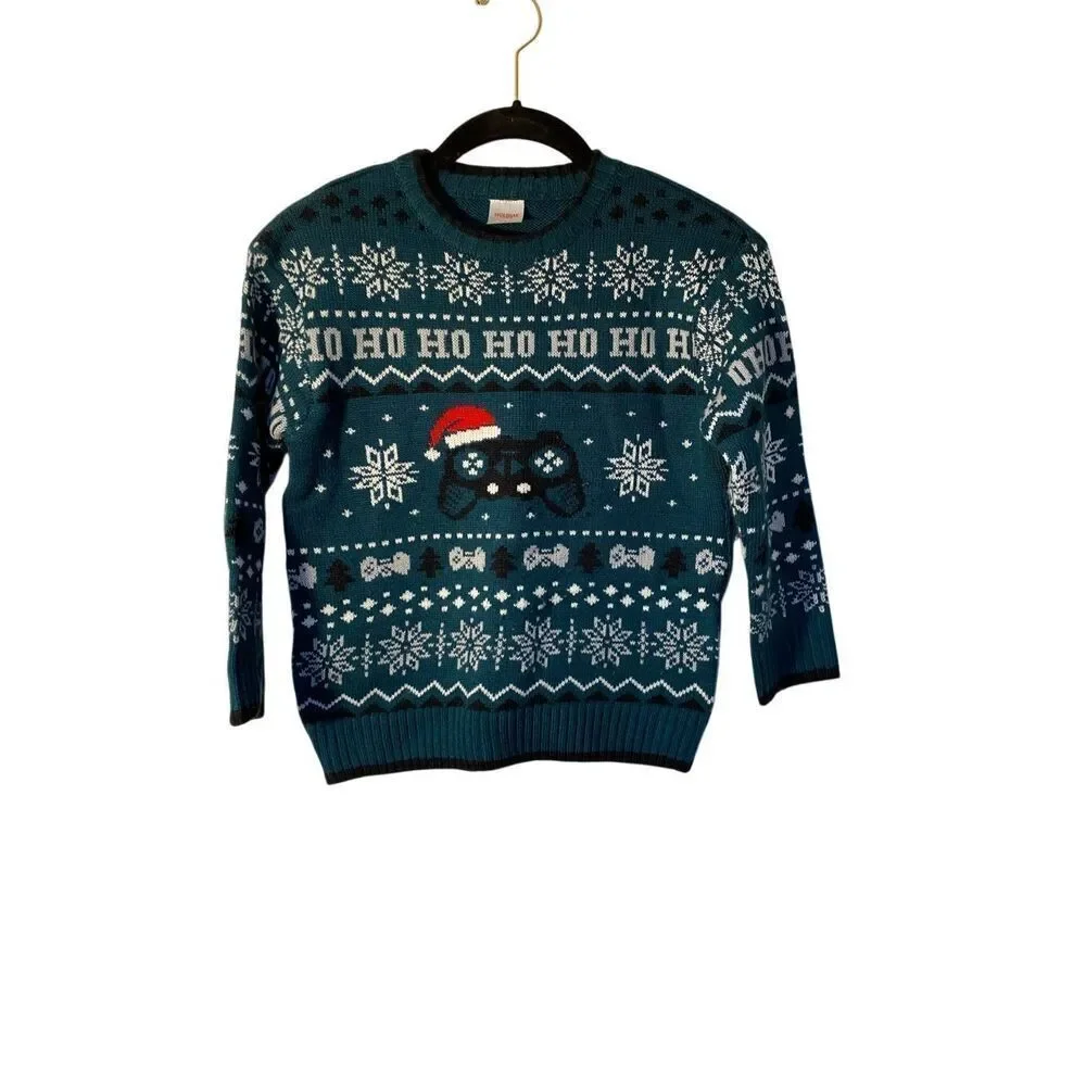 Holiday time boys, Christmas, remote control, long sleeve, sweater, size small